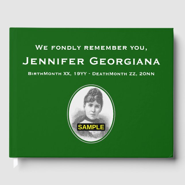 Einfaches und elegantes Gästebuch (Vorderseite)