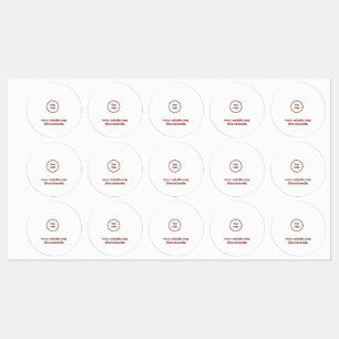 Einfaches und elegantes Logo Etiketten