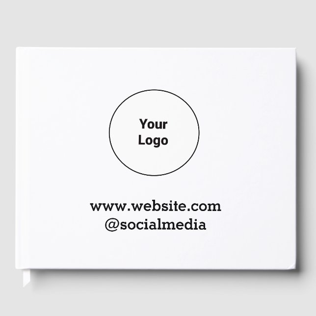 Einfaches und elegantes Logo für die Firma Gästebuch (Vorderseite)