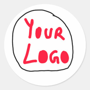 Einfaches und elegantes Logo für die Firma Runder Aufkleber