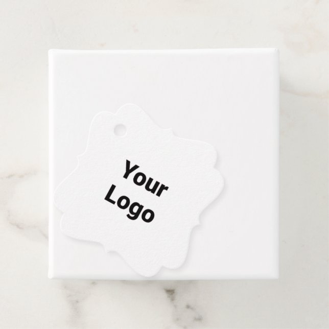 Einfaches und elegantes Logo Geschenkanhänger (Beispiel)