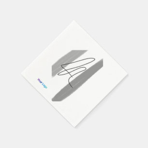 Einfaches und elegantes Logo Serviette