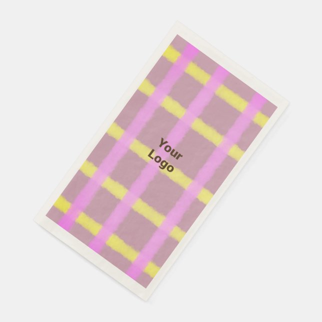 Einfaches und elegantes Logo Serviette (Ecke)
