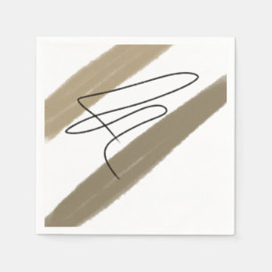 Einfaches und elegantes Logo Serviette
