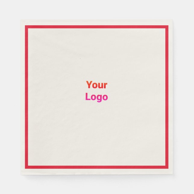 Einfaches und elegantes Logo Serviette (Vorderseite)