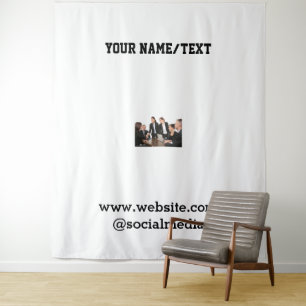 Einfaches und elegantes Logo Wandteppich