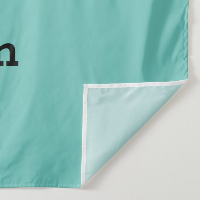Einfaches und elegantes Logo Wandteppich (Detail)