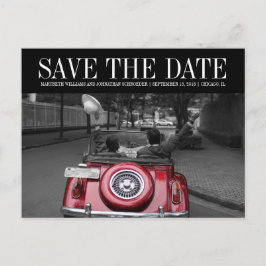 Einfaches und elegantes Save the Date Foto Postkar Ankündigungspostkarte