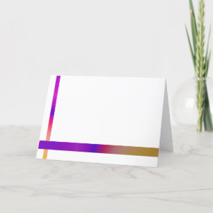 Einfaches und farbenfrohes Design Dankeskarte