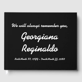 Einfaches und individuelles Beileid Gästebuch