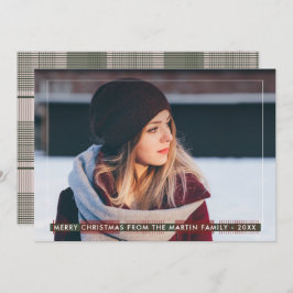 Einfaches und klassisches Land Kariert Weihnachten