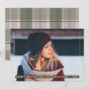 Einfaches und klassisches Land Kariert Weihnachten