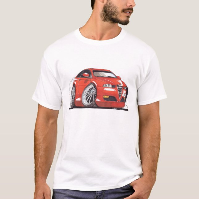 Einfaches und originelles Alfa Romeo GT Motiv T-Sh T-Shirt (Vorderseite)