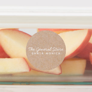 Einfaches und sauberes Kraft-Kreissymbol Etiketten