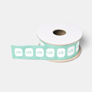 Einfaches und schickes tadelloses grünes Girly Ripsband