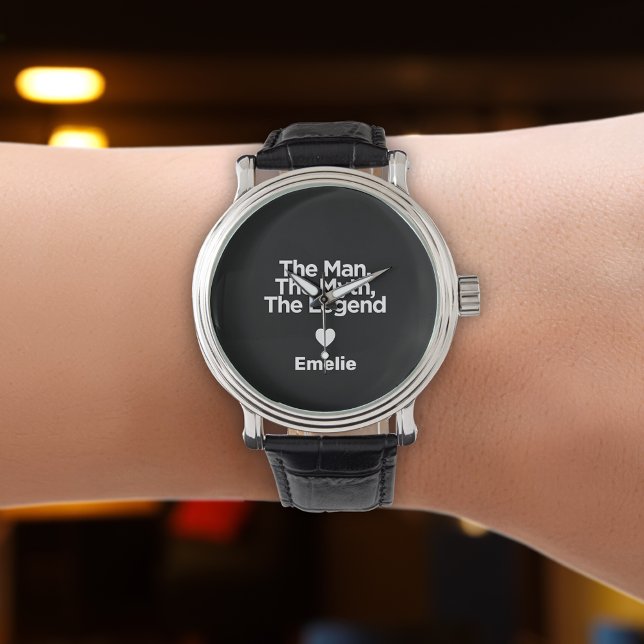 Einfaches und süßes Zitat Personalisierter Vater G Armbanduhr (Von Creator hochgeladen)