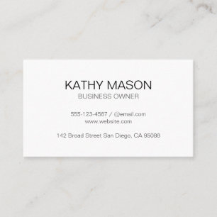 Einfaches Unternehmen Visitenkarte