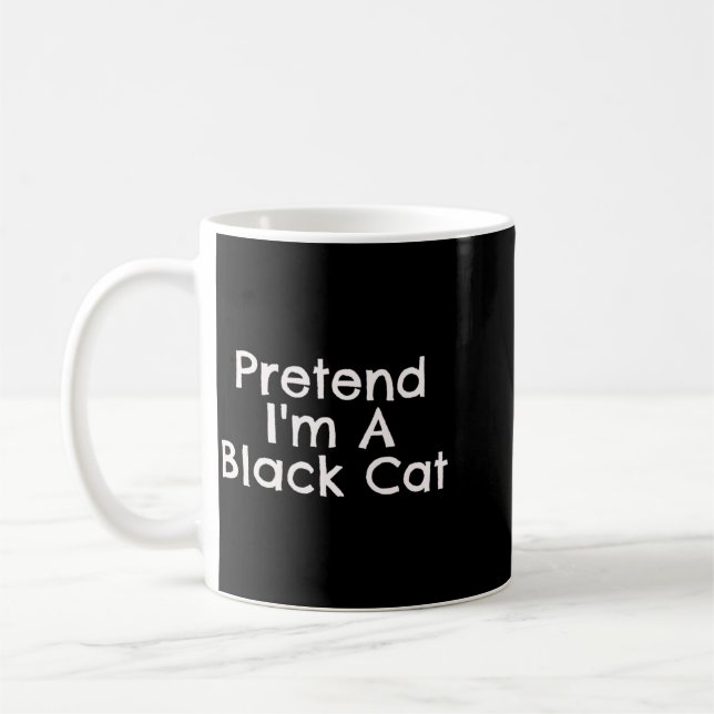 Einfaches Verkleiden als schwarze Katze, schnelle  Kaffeetasse (Links)