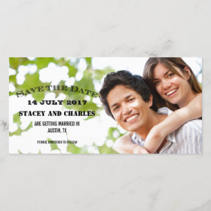 EINFACHES VINTAGE-FOTO SAVE THE DATE