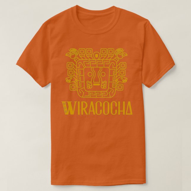 Einfaches Viracocha-Design T-Shirt (Design vorne)