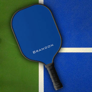 Einfaches Vorname Elegant Modernes Dunkles Navy Bl Pickleball Schläger