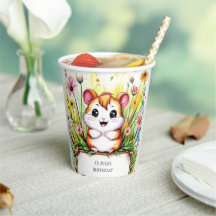 Einfaches WasserfarbenHamster Geburtstag