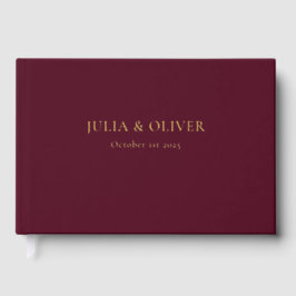 Einfaches Wedding Guest Book, Linen Wedding Guest  Gästebuch