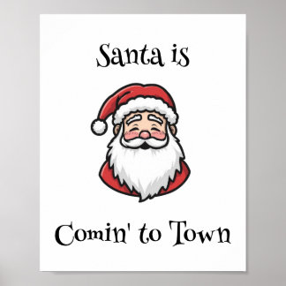Einfaches Weihnachts-Weihnachtsposter Poster