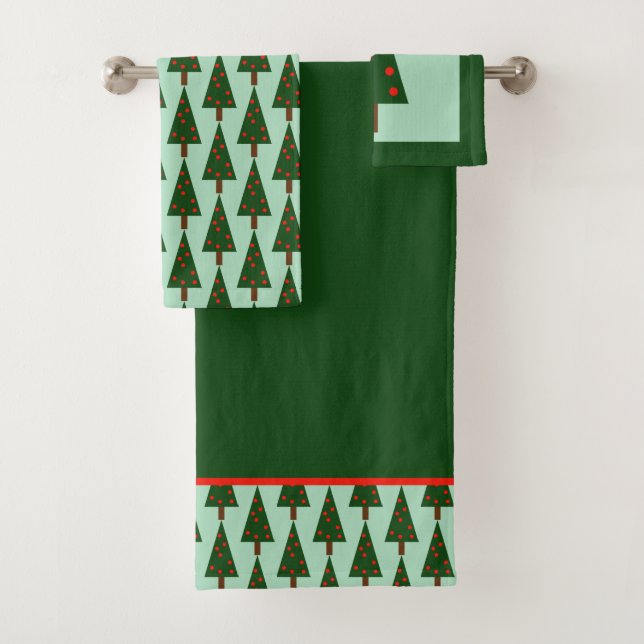 Einfaches Weihnachtsbäder Set Handtuch (Insitu)