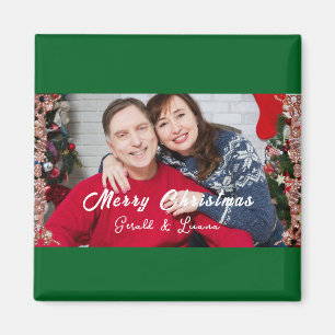 Einfaches Weihnachtslied Foto Green Magnet