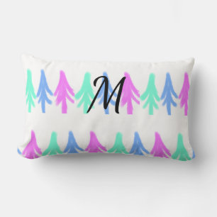 Einfaches Weihnachtsmuster in Aquarellfarben mit M Lendenkissen