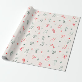 Einfaches Weihnachtspapier Geschenkpapier