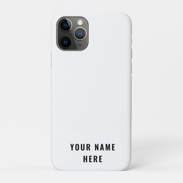 Einfaches Weiß Modernes Minimalistisches Einfach Case-Mate iPhone Hülle (Rückseite)