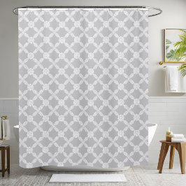 Einfaches weißes Duschvorhang