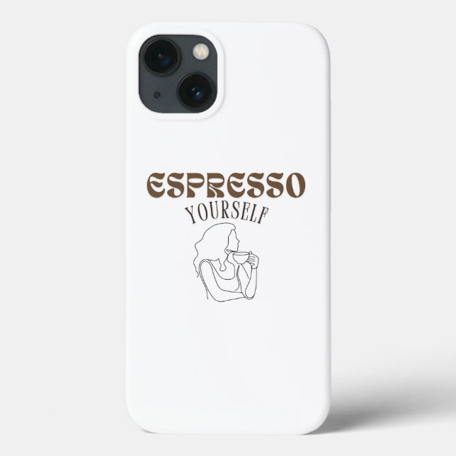 Einfaches weißes iPhone 13 Hülle (Rückseite)