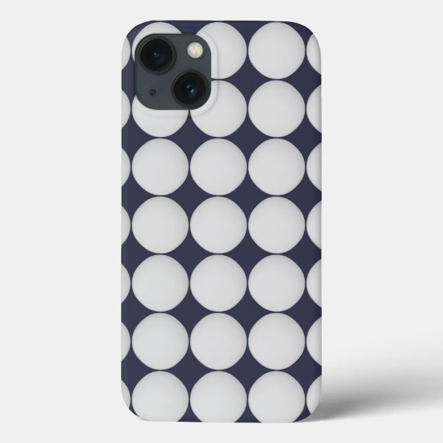 Einfaches White in Midnight Blue Case-Mate iPhone Hülle (Rückseite)
