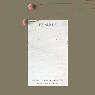 Einfaches Whitewood Ohrring-Ketten-Display