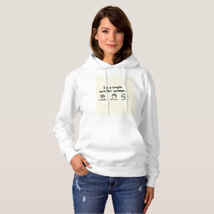 Einfaches Winter-Frauen-Hoodie Hoodie