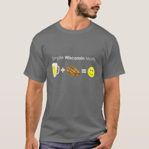 Einfaches Wisconsin-Mathe T-Shirt