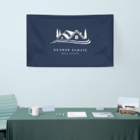 Einfaches Zuhause Logo Navy Blue Realtor, Real Anw