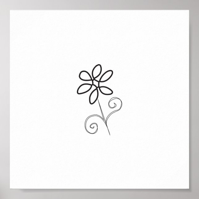 Einfachheit der Blume Leinwand Poster (Vorne)