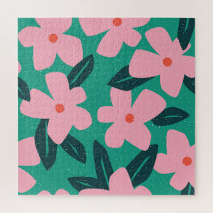 Einfachheit der Blumen: Abstrakte Schönheit Puzzle