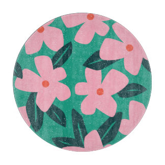 Einfachheit der Blumen: Abstrakte Schönheit Schneidebrett