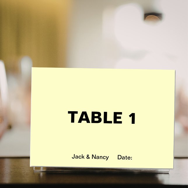 Einfachheit der Namen und Datum der Hochzeit oder  Tischnummer (Simplicity Wedding or Anniversary Names and Date Table Number)