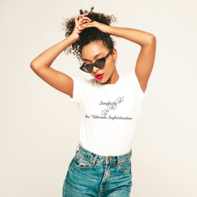 "Einfachheit ist die ultimative Intelligenz" T-Shirt (Von Creator hochgeladen)