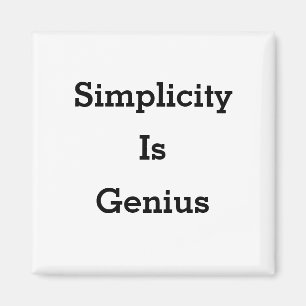 Einfachheit ist ein genialer Magnet