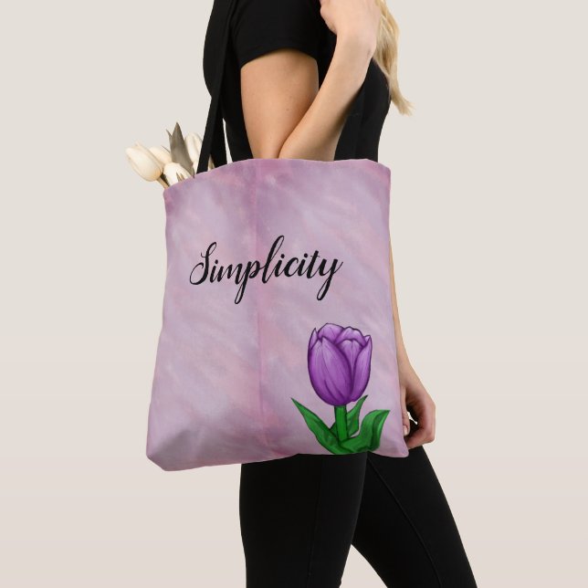 Einfachheit Lila Tulip (Von Nahem)