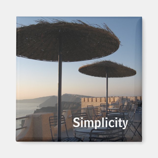 Einfachheit Magnet (Vorne)