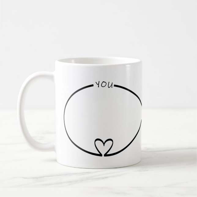 Einfachheit Minimalistische Unendlichkeit Liebe Pa Kaffeetasse (Links)