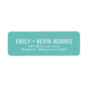 Einfachheit Modern Return Address Label